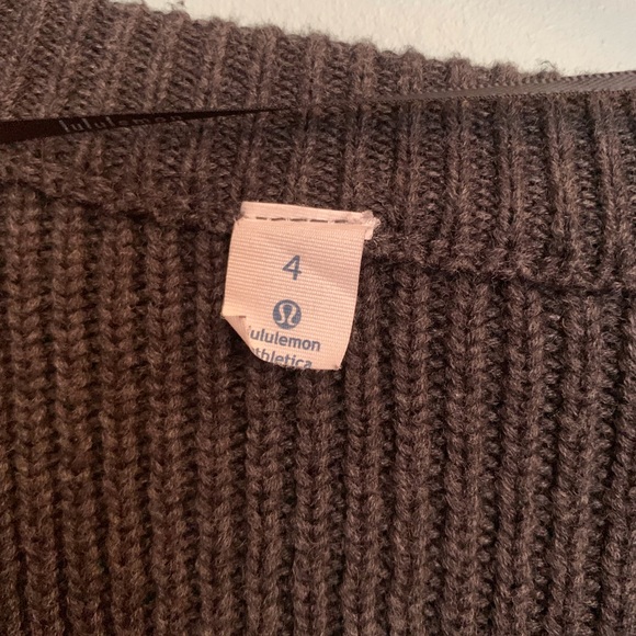 LuLuLemon Knit Sweater with Half Cardigan - Picture 2 of 7
